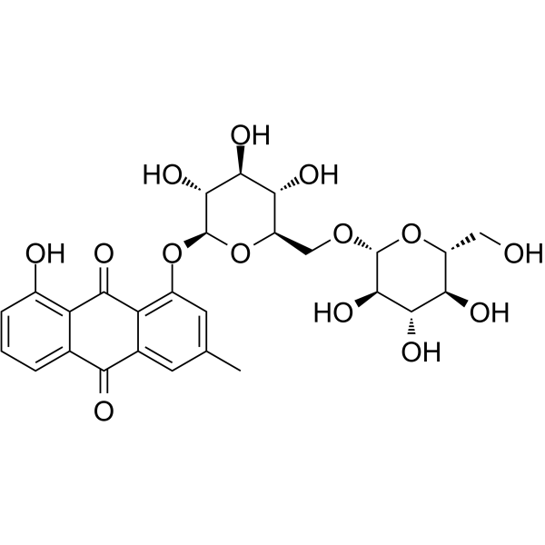 Chrysophanol-1-O-β-gentiobioside (Chrysophanol-1-O-β-gentiobioside) 54944-38-6